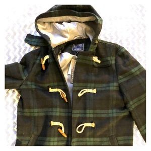 Jachs New York Hooded Plaid Pea Cot!